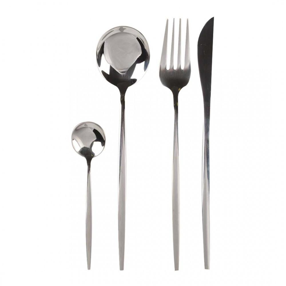 Image of Besteckset 24-teilig Silber Besteckset 24-teilig Silber