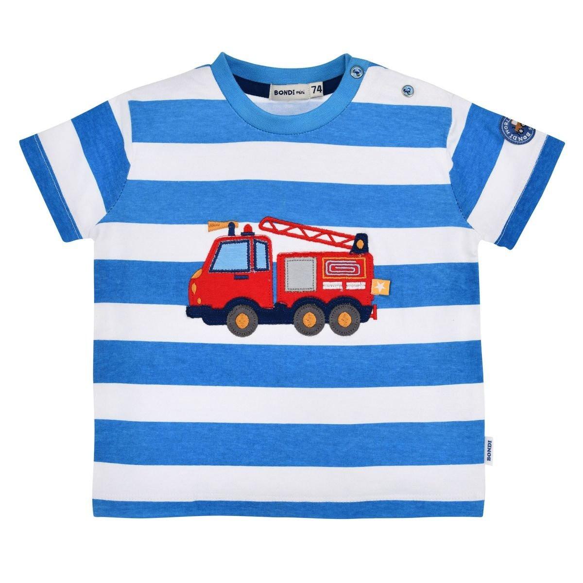 Image of Kleinkinder T-shirt Feuerwehr Jungen Blau 86