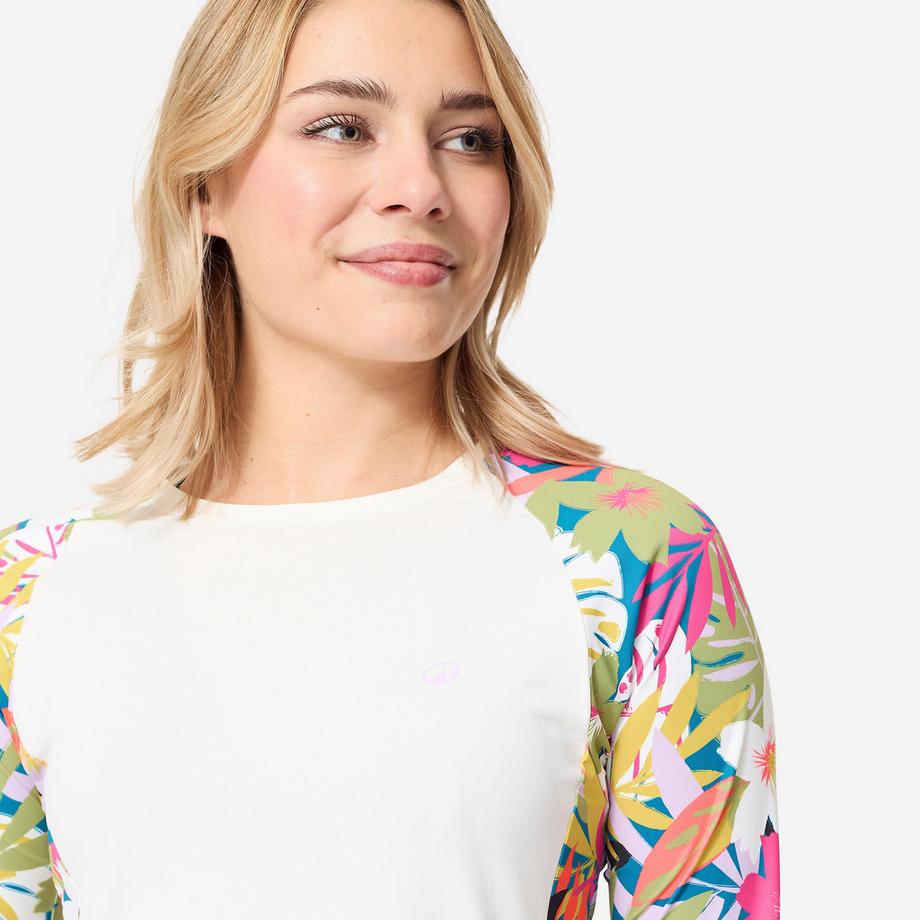 DECATHLON  Top donna maniche lunghe surf poliestere 