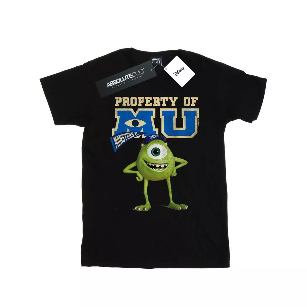 Disney - Monsters University Property Of MU TShirt, für Damen, Schwarz, Größe XL