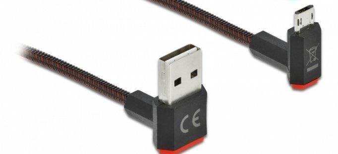 DeLock  85264 cavo USB 0,2 m USB 2.0 USB A Micro-USB B Nero 