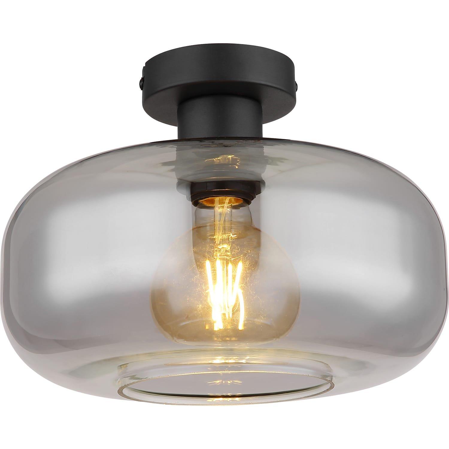 Image of Deckenleuchte Giuseppe Metall Glas matt 1xE27 Deckenleuchte Giuseppe Metall Glas matt 1xE27