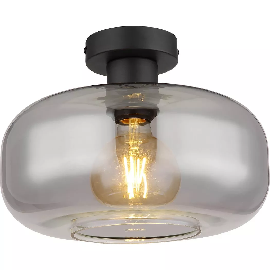 mutoni – Deckenleuchte Giuseppe Metall Glas matt 1xE27, One Size, Multicolor