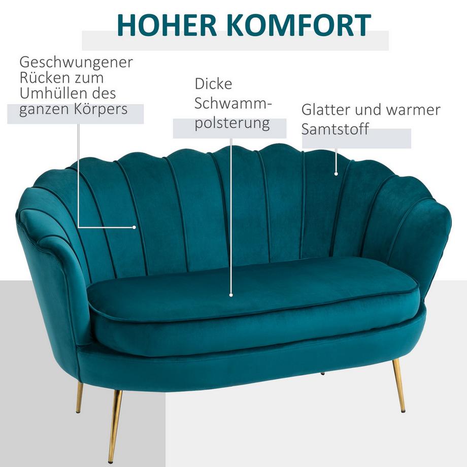 HOMCOM 2-Sitzer-Sofa  