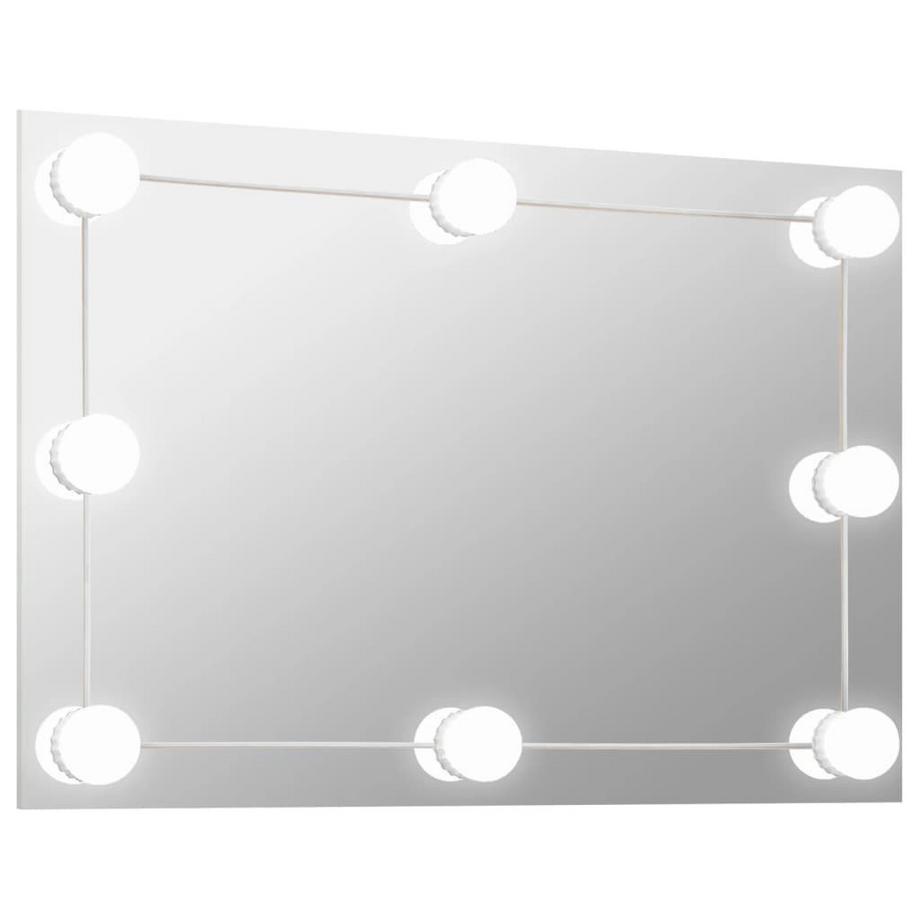 Wandspiegel mit led-leuchte glas