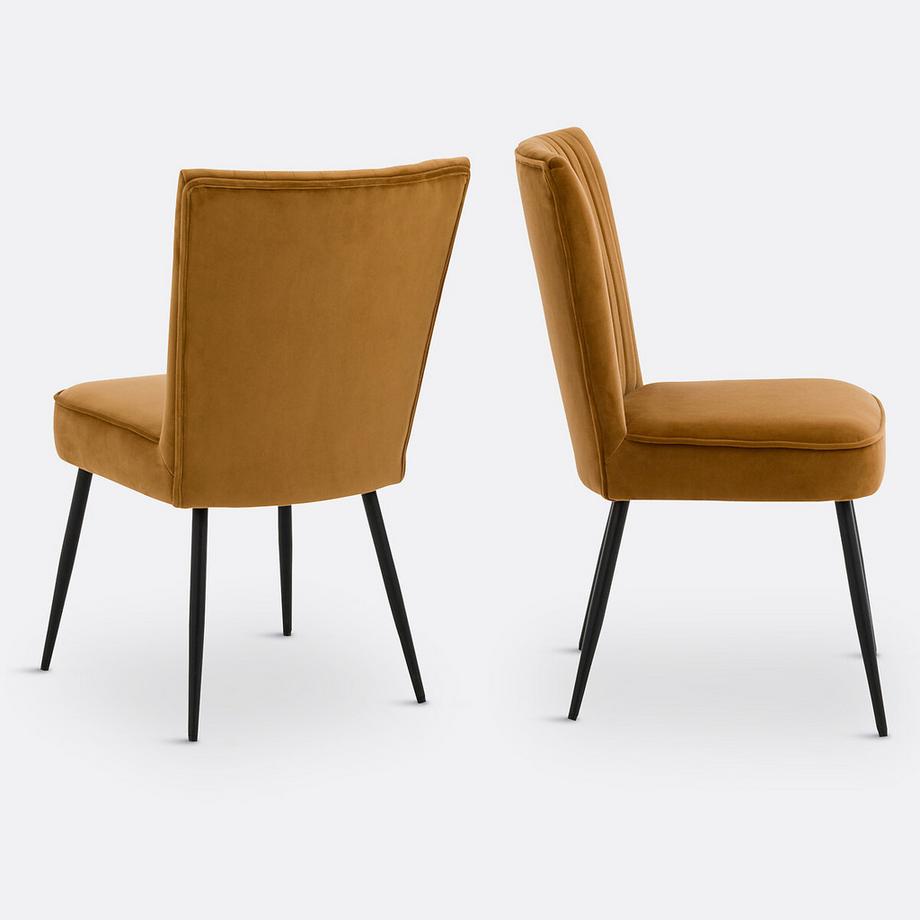 La Redoute Intérieurs Lot de 2 chaises vintage style 60's  