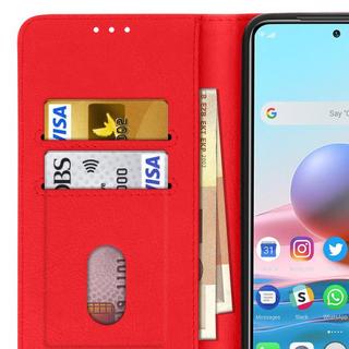 Avizar  Custodia Libro Redmi Note 10 Pro Rossa 