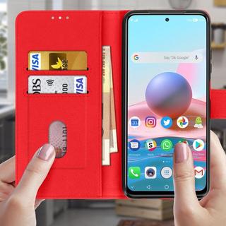 Avizar  Custodia Libro Redmi Note 10 Pro Rossa 