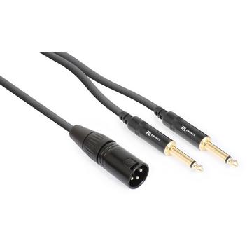 PD-Connex 177153 câble audio 3 m XLR (3-pin) 2 x 6,35 mm Noir