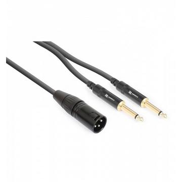 PD-Connex 177153 cavo audio 3 m XLR (3-pin) 2 x 6.35mm Nero