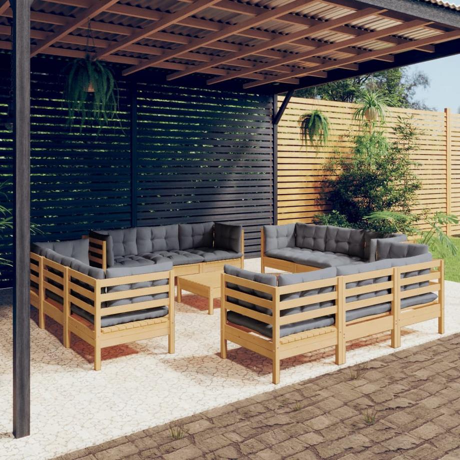 VidaXL set da giardino Legno di pino  