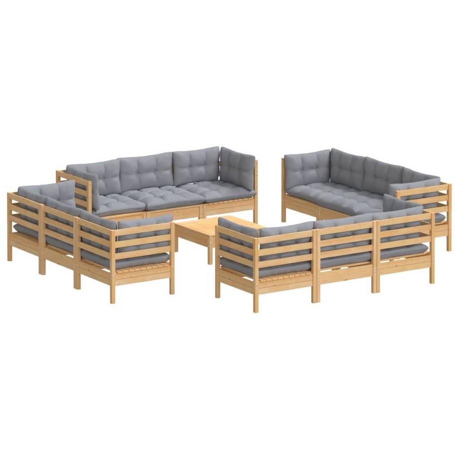 VidaXL set da giardino Legno di pino  