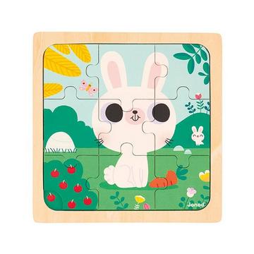 Puzzle Weisser Hase (9Teile)