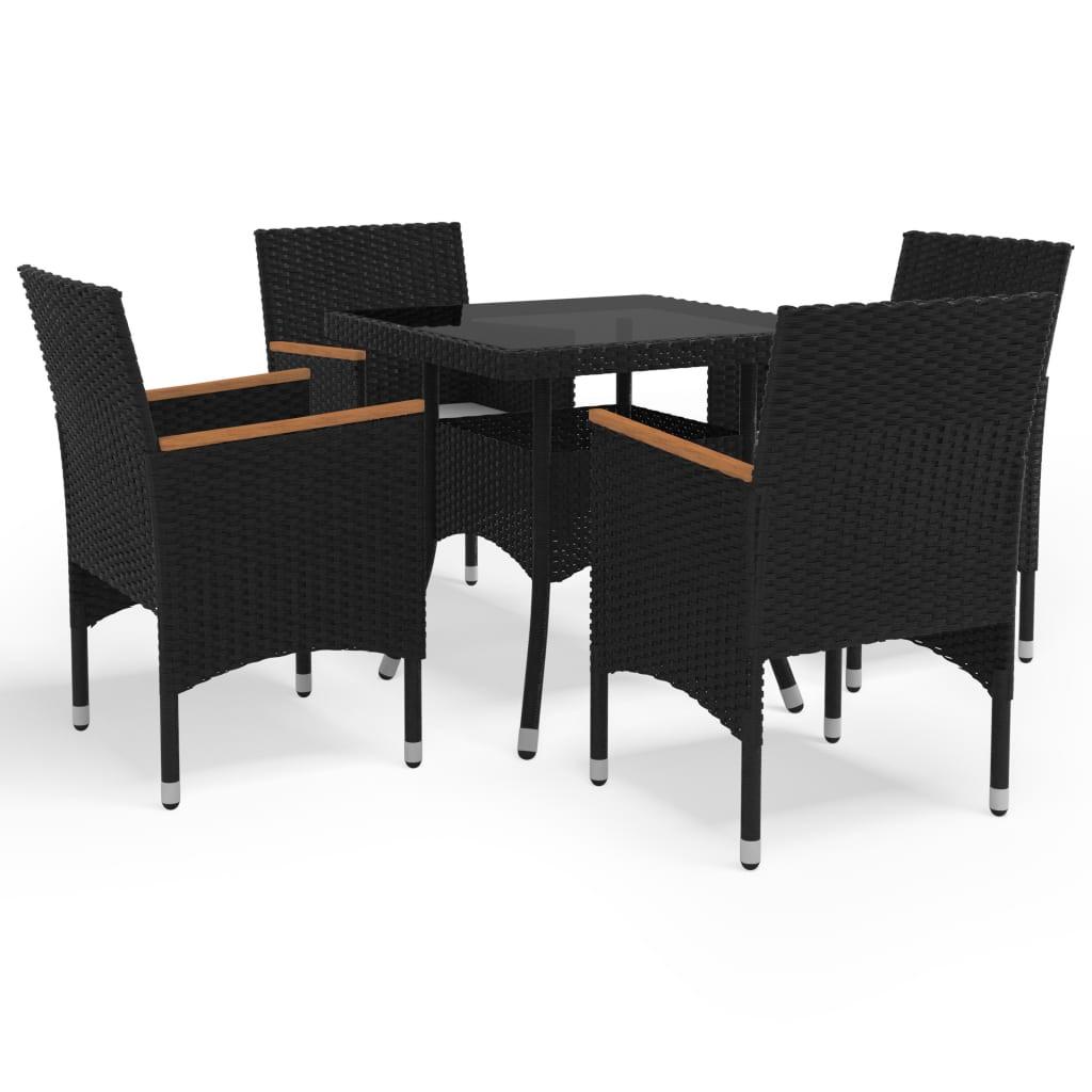 VidaXL set da pranzo Polirattan  