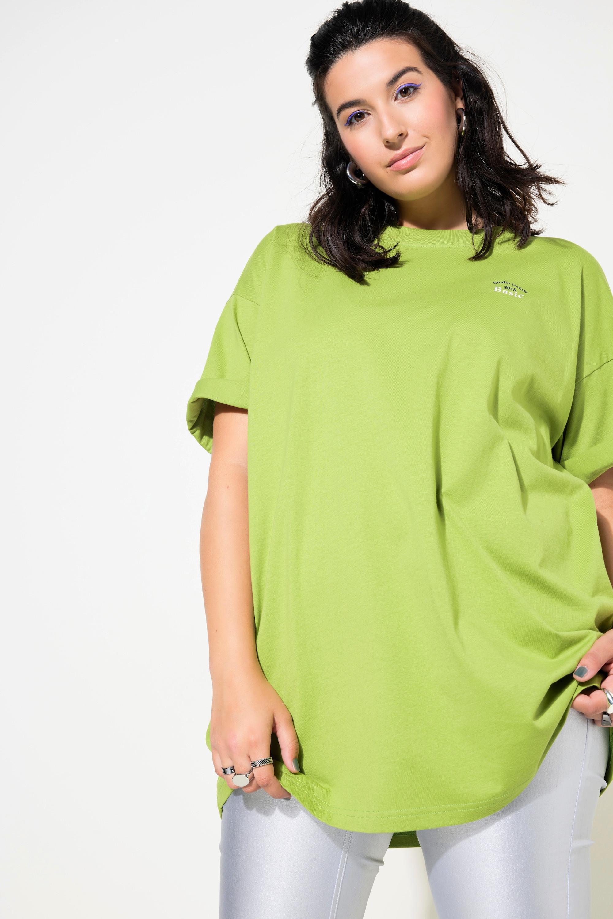 Studio Untold  T-shirt dal taglio oversize con stampa sul retro, scollo a girocollo e mezze maniche 