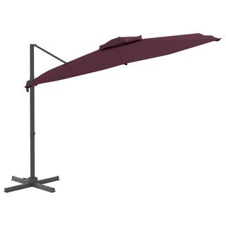 VidaXL Parasol cantilever double toit  