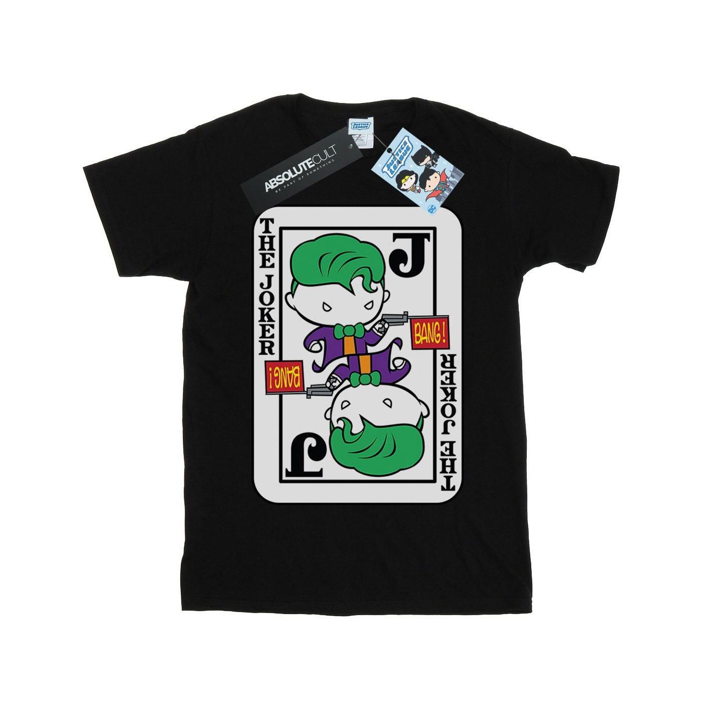 Image of Chibi Joker Playing Card Tshirt Jungen Schwarz 140/146