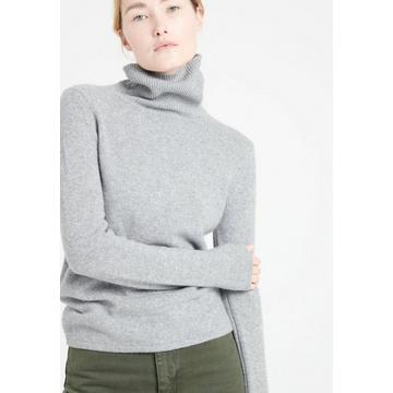 LILLY 19 Pull col roulé 4 fils - 100% cachemire