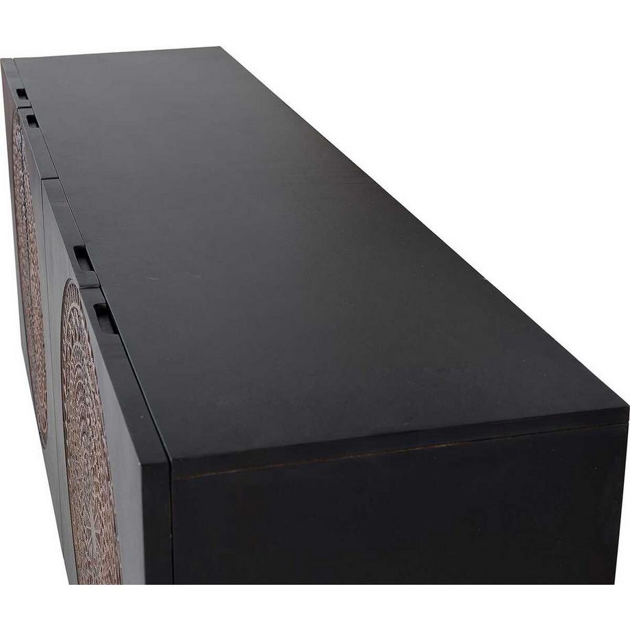 mutoni Sideboard Rondo bois de manguier brun foncé 173x77  