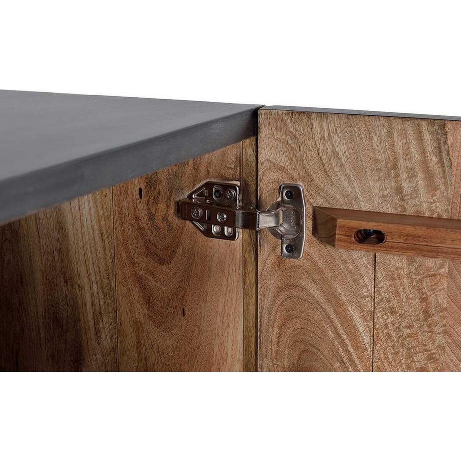 mutoni Sideboard Rondo bois de manguier brun foncé 173x77  