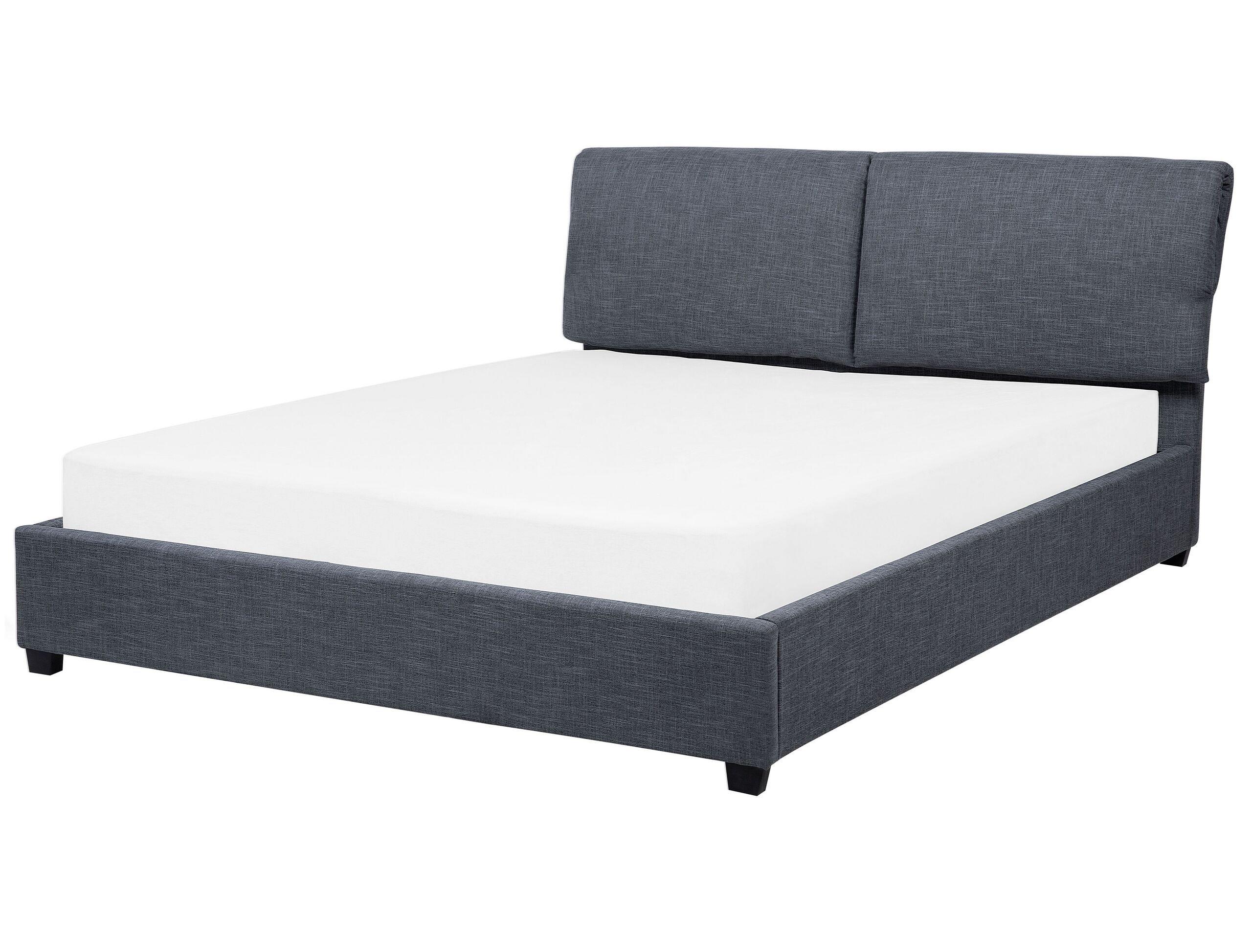 Beliani Bett mit Lattenrost aus Polyester Klassisch BELFORT  