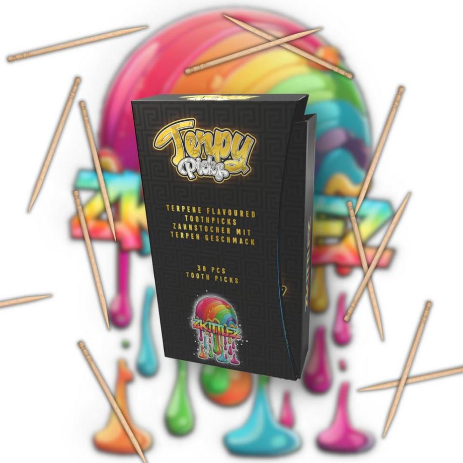 Wunder Zahnstocher  Cure-dents Terpy Picks saveur Zkittlez 