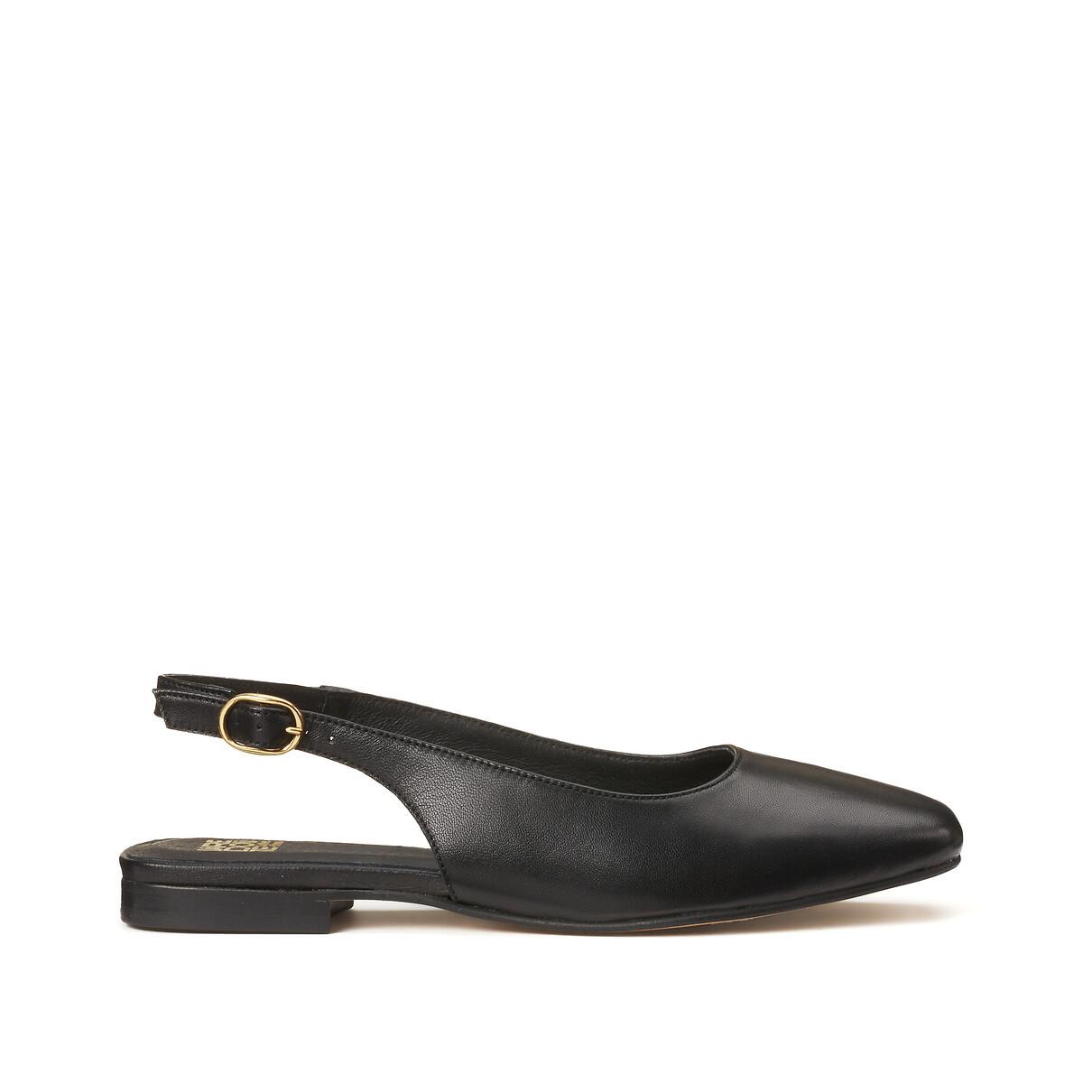 La Redoute Collections  Slingback-Ballerinas aus Leder 