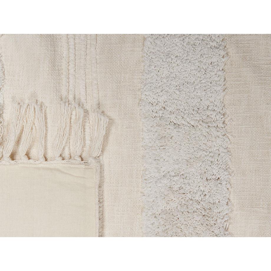 Beliani Coperta in Cotone Retrò RAEBARELI  