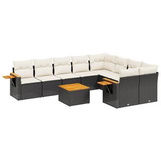 VidaXL set divano da giardino Polirattan  