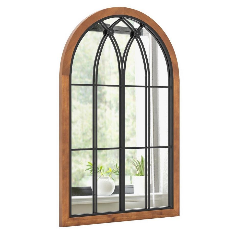 Northix Gewölbter Fenster-Wandspiegel  