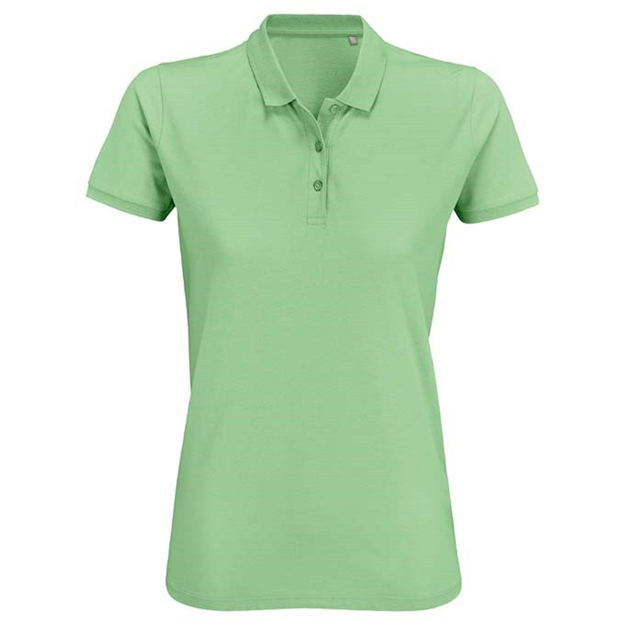 Image of Planet Poloshirt Damen Dunkelgrün S