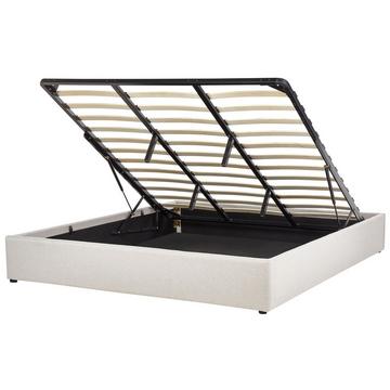 Lit ottoman sans tête de lit en Tissu Scandinave DINAN