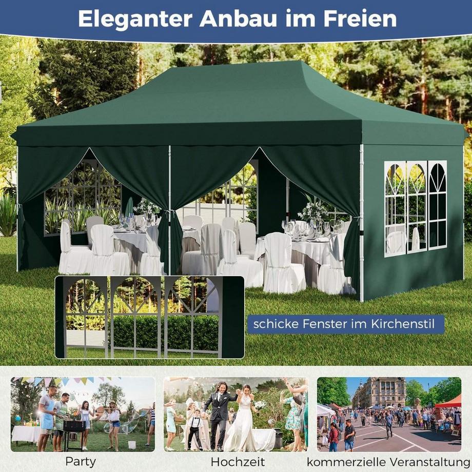 Northix Pop-Up-Überdachungszelt, 3 x 6 m  