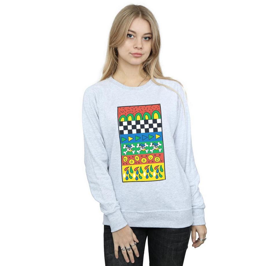 Disney Donald Duck Sweatshirt Imprimé Abstrait  