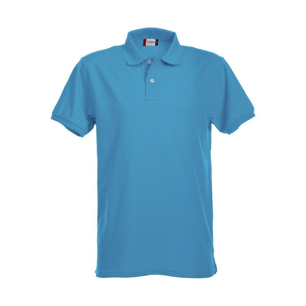 Image of Premium Poloshirt Herren Türkisblau XXL