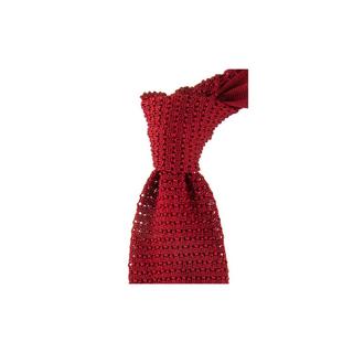 Atelier F&B  Cravate tricot unie en soie 