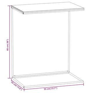 VidaXL Table d'appoint bois d'ingénierie  