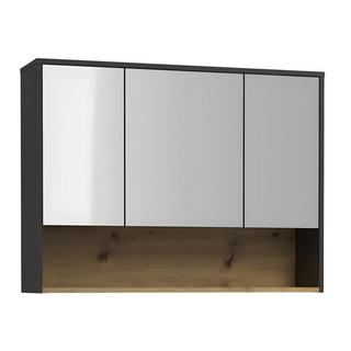 Vente-unique Armoire murale de salle de bain anthracite - 100 cm - YANGRA  