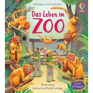 Aufklappen und Entdecken: Das Leben im Zoo Kein Autor Copertina rigida 