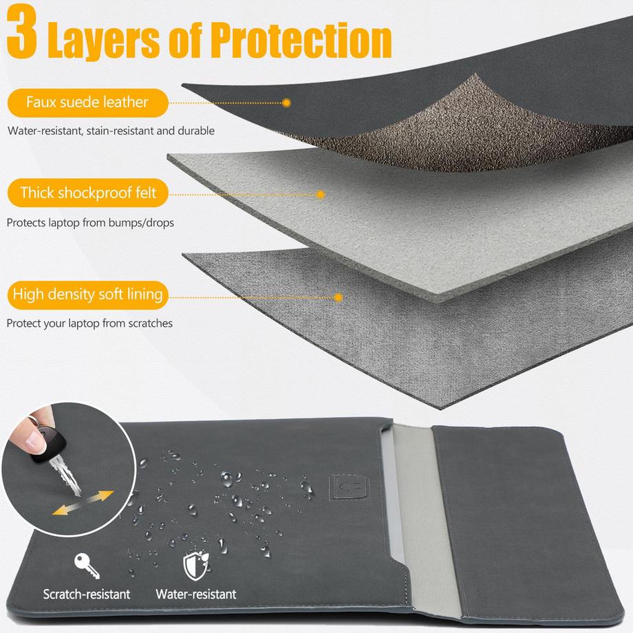 Only-bags.store Laptop Hülle mit Standfunktion  