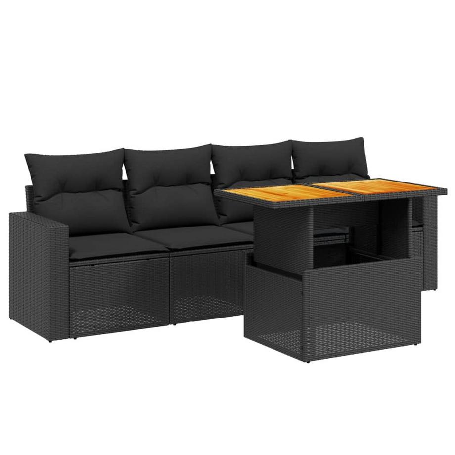 set divano da giardino Polirattan