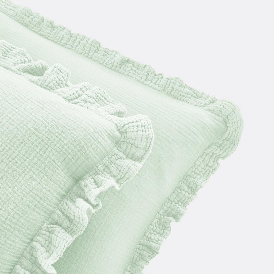 La Redoute Intérieurs Kumla Taie d'oreiller unie avec volant  