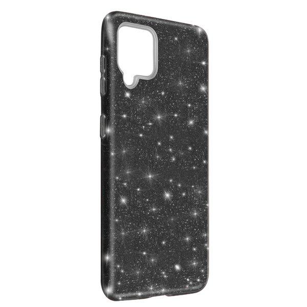 Avizar  Glitter Hülle Galaxy A42 5G Schwarz 