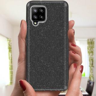 Avizar  Glitter Hülle Galaxy A42 5G Schwarz 