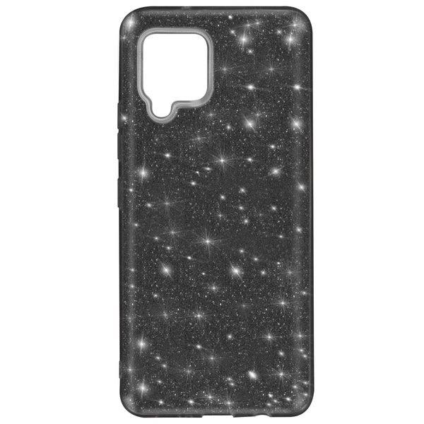 Avizar  Glitter Hülle Galaxy A42 5G Schwarz 