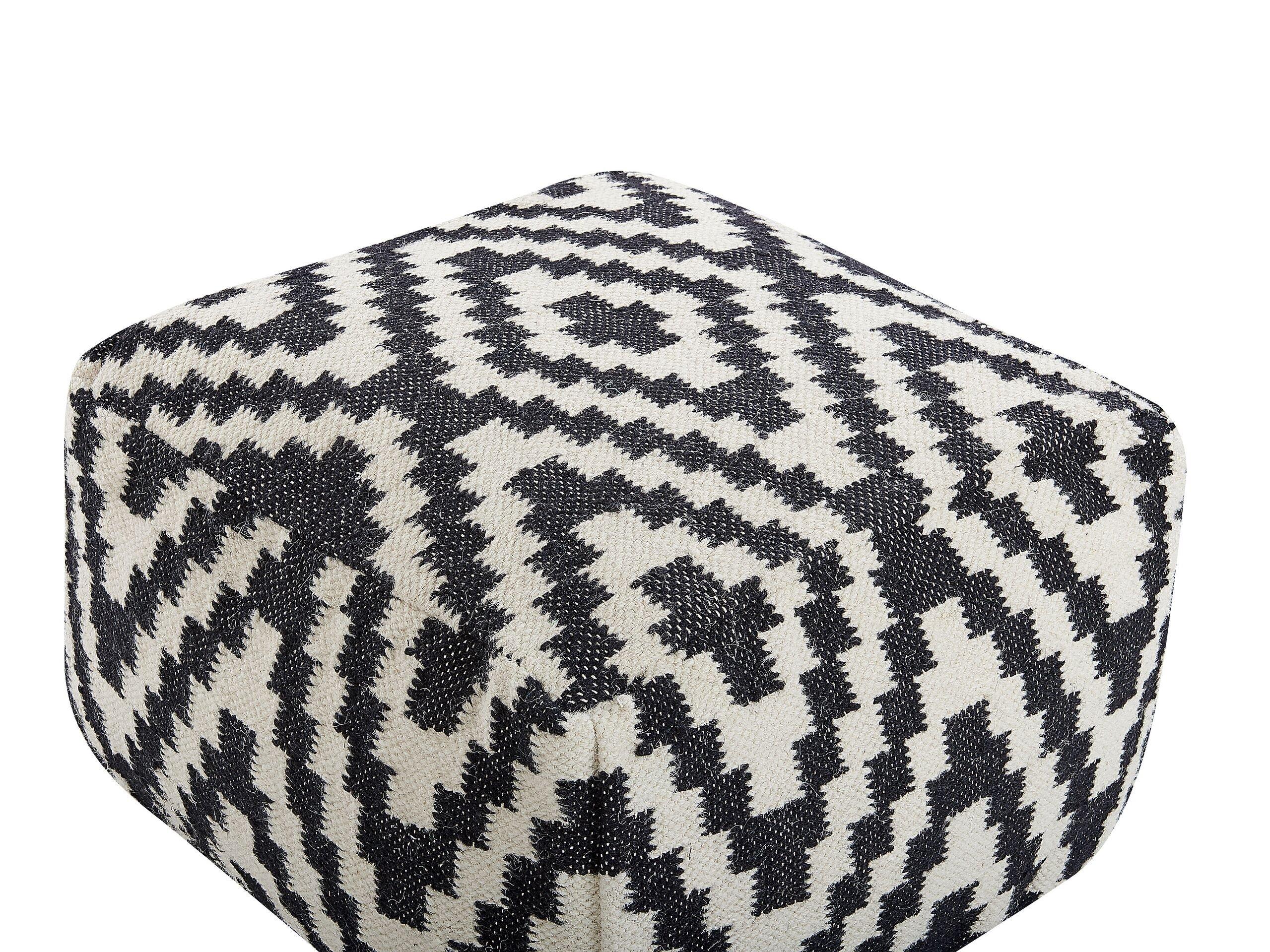 Beliani Pouf en Laine Moderne KNIDOS  