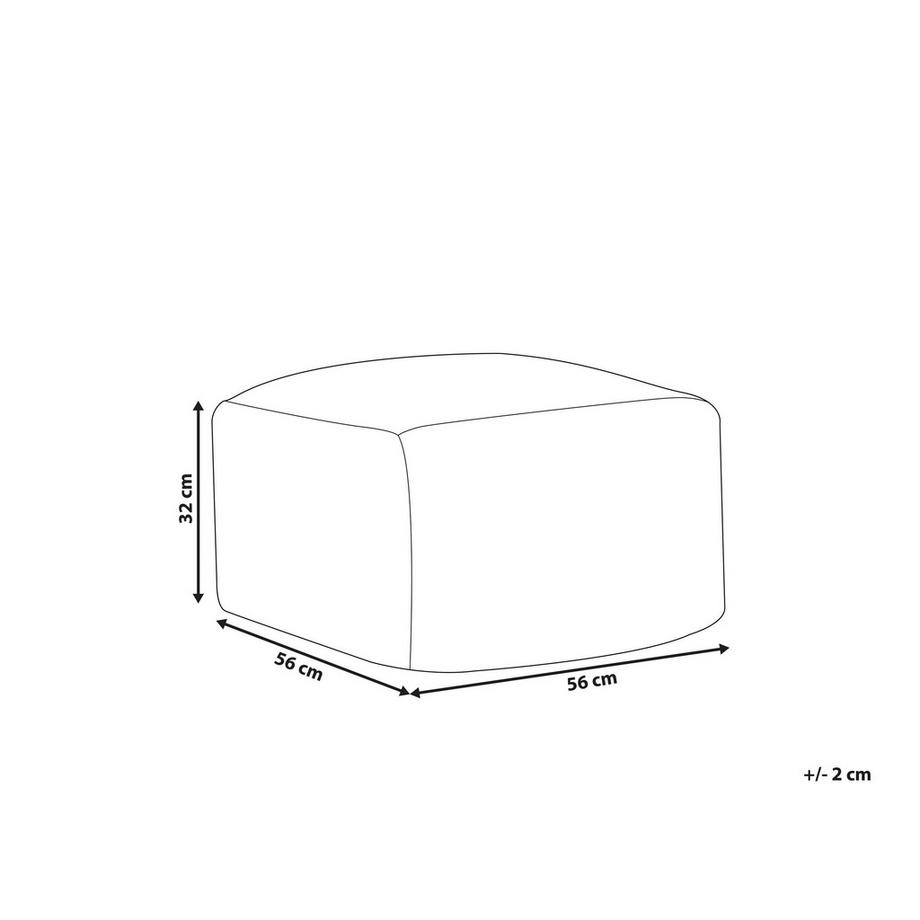 Beliani Pouf en Laine Moderne KNIDOS  