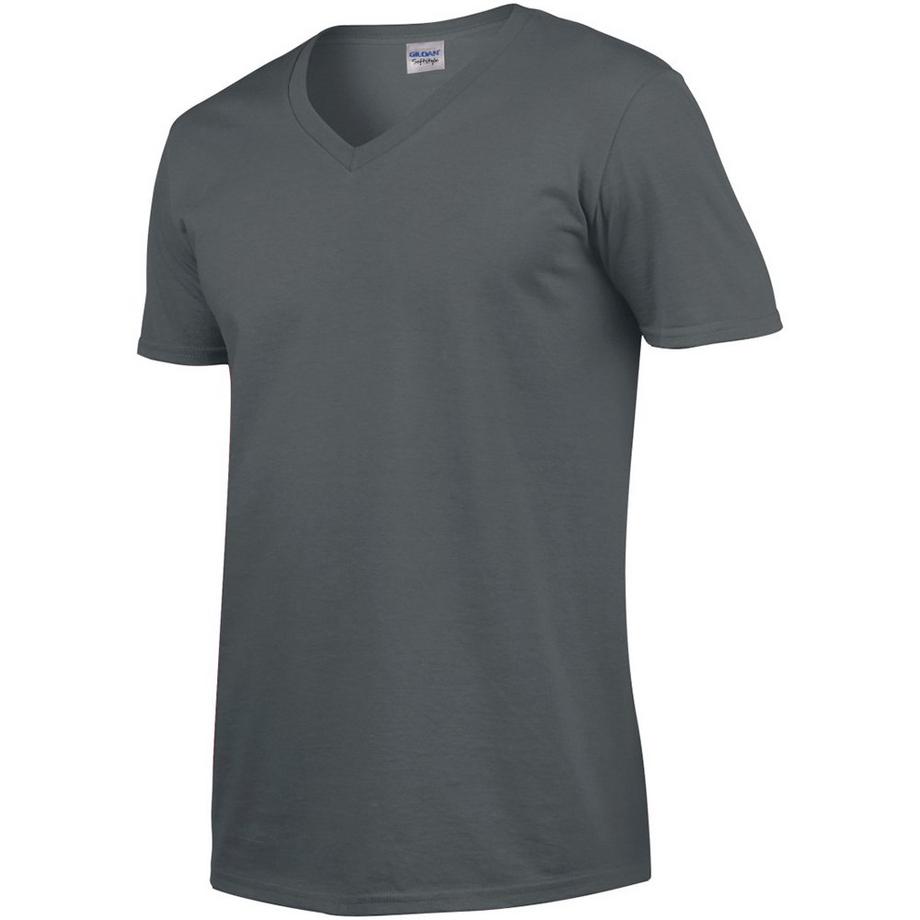 Gildan T-shirt Soft Style Scollo a V Maniche Corte  