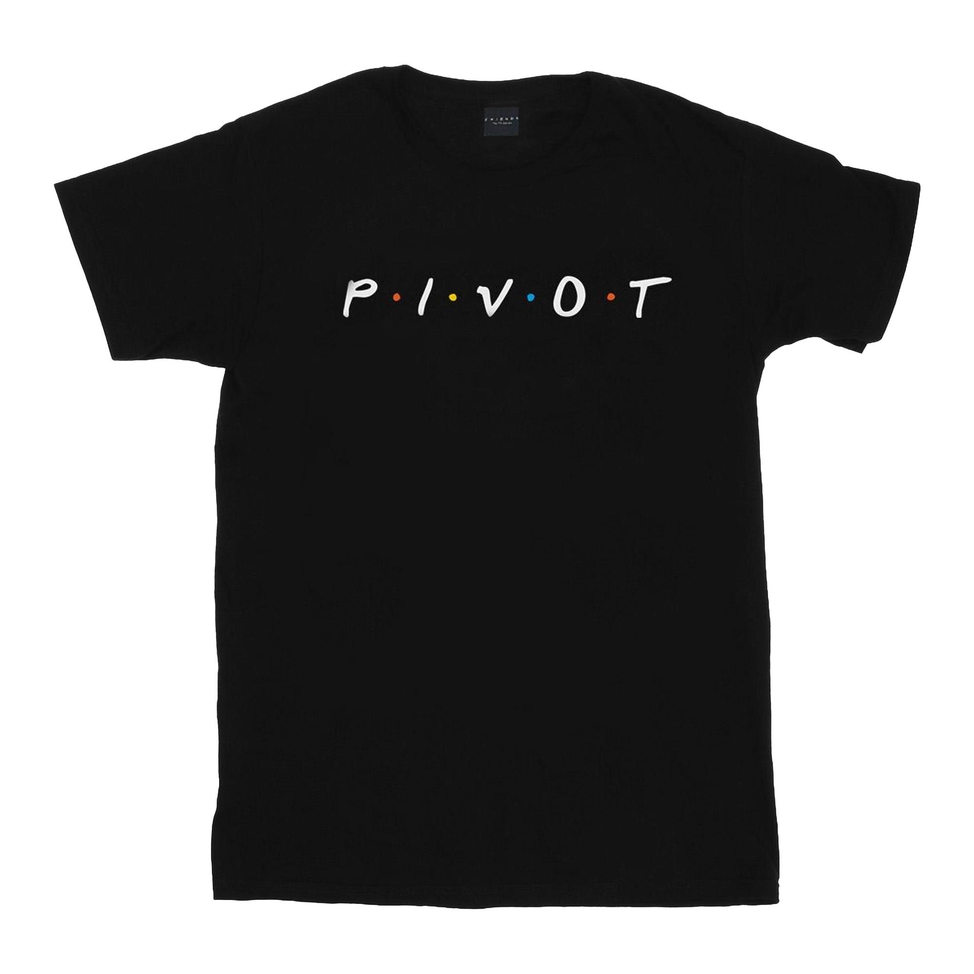 Image of Pivot Logo Tshirt Jungen Schwarz 152-158