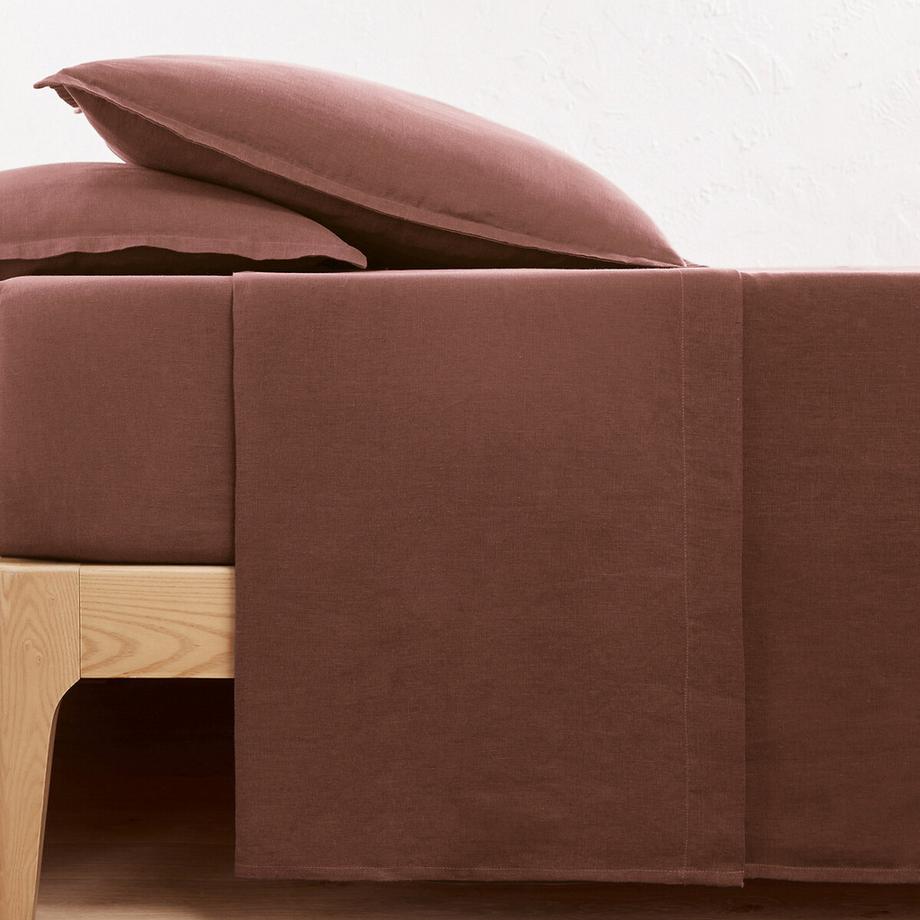 La Redoute Intérieurs Drap plat Linot en lin lavé  